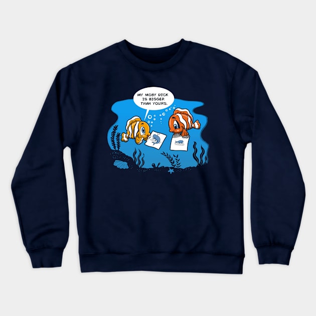 Cute Funny Innocent Fish Underwater Crewneck Sweatshirt by BoggsNicolas